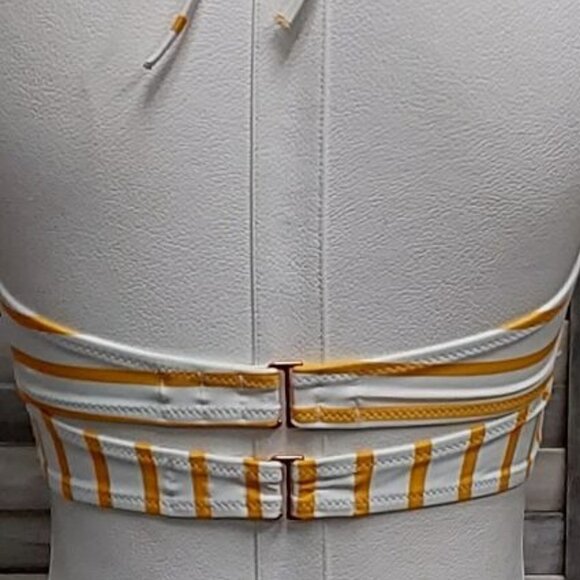 Women's Lightly Lined Tunneled Front Keyhole Bikini Top | Shade & Shore | 34C - Picture 5 of 10